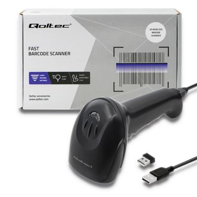 2. QOLTEC WIRELESS CODE READER 1D | 2D | BLACK
