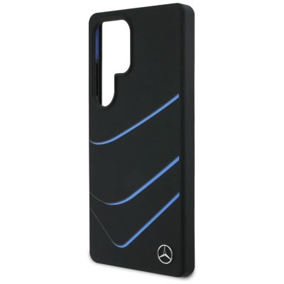 6. Mercedes Silicone Contrasted Curves MagSafe Case for Samsung Galaxy S25 Ultra - Black