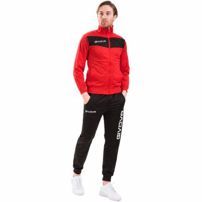 31. Givova Tuta Visa TR018 1210 Tracksuit Red/Black