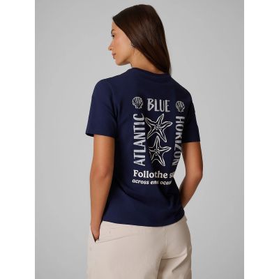 2. Women's relaxed printed T-shirt 4F 4FRSS26TTSHF4021-31S