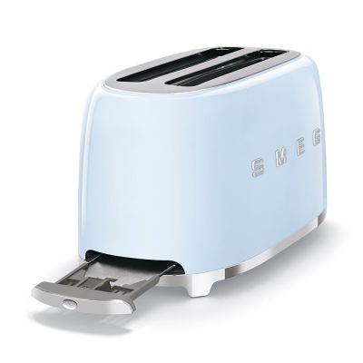 6. Smeg TSF02PBEU Toaster 4 Slices 1500W Blue