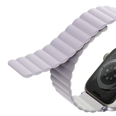 7. Uniq Revix strap for Apple Watch 1/2/3/4/5/6/7/8/SE/SE2/Ultra 42/44/45/49mm - lilac-white