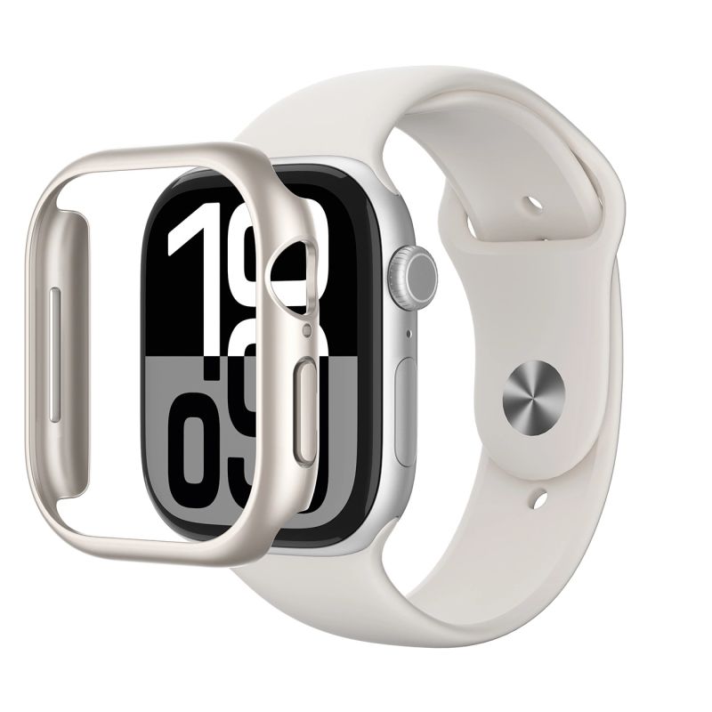 9. AmazingThing Minimal Case for Apple Watch 46mm – silver