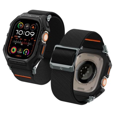 15. Spigen Lite Fit Pro Case with Strap for Apple Watch Ultra 1 / 2 (49mm) - Matte Black