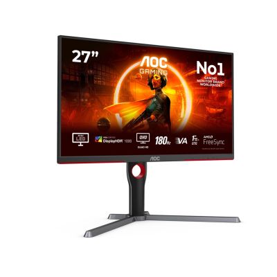 25. AOC G3 Q27G3XMN/BK Computer Monitor 68.6 cm (27") 2560 x 1440 px 2K Ultra HD LED Black