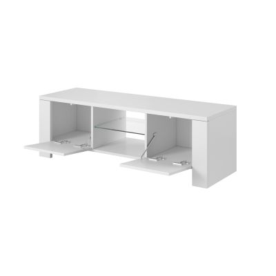 2. TV cabinet WEST 42/130/42 white/gloss white