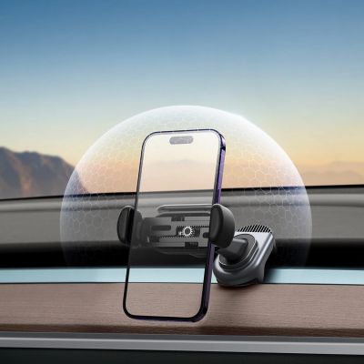 15. Electric car holder with solar panel for Tesla Model 3 / Y Baseus T-Space - black