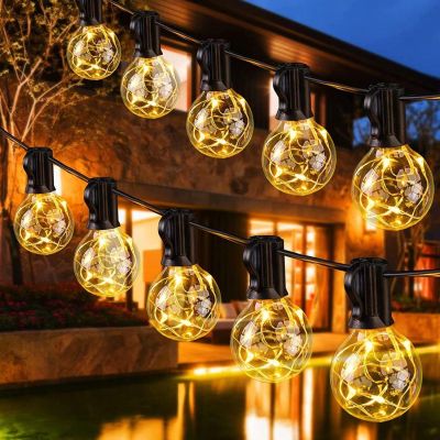 3. PARTY LIGHT OUTDOOR GARLAND 20 BULBS 100LED 5.8M 230V