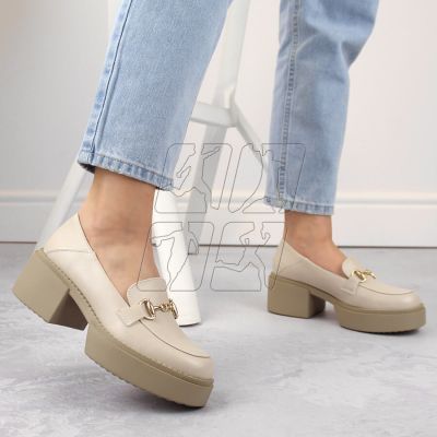 5. McKeylor W JAN291 beige high-heeled shoes