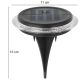 29. SOLAR DISC LAMPS FOR GROUND OR WALL MOUNTING 2 PCS