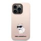 3. Karl Lagerfeld Silicone Choupette case for iPhone 14 Pro Max - pink