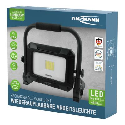 15. Ansmann FL50W-R Portable Industrial Light 50W 4500lm Daylight