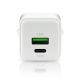 2. EVERACTIVE GAN WALL CHARGER 1 X USB, 1 X USB-C QUICK CHARGE 3.0 20W WHITE SC-330Q