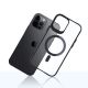 9. 3mk Satin Armor MagCase with MagSafe for iPhone 12 Pro Max - Clear with Black Frame