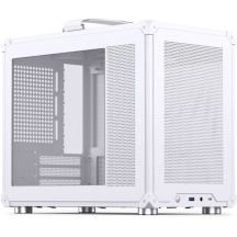 Jonsbo C6 MAX PC Case, Mini Case, Micro-ATX, Tempered Glass - White