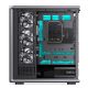 12. Jonsbo D401 PC Gehäuse, Midi Tower, ATX, Tempered Glass - black