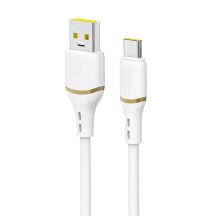 Dudao L25T USB-A - USB-C Silicone Cable 5A 1m - White