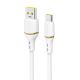 Dudao L25T USB-A - USB-C Silicone Cable 5A 1m - White