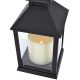 4. DECORATIVE LANTERN 23 CM LED BATTERY-OPERATED BLACK