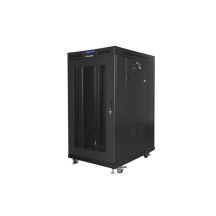 LANBERG LCD FLAT PACK V2 19" 22U 800X1000 BLACK PERFORATED DOOR RACK INSTALLATION CABINET