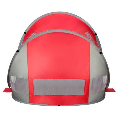 4. NILS CAMP NC3142 Self-Placing Beach Tent Red-Gray
