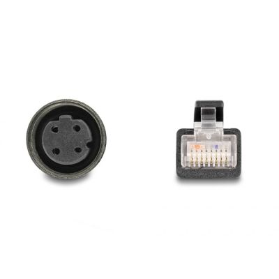 3. DeLOCK M12 D-coded 4-pin female to RJ45 male adapter cable 50cm long