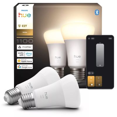 3. Philips Hue White A60 E27 Smart Bulb – 1100