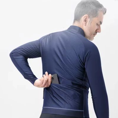 5. Rockbros YDWT014 Winter Fleece Double Layer Cycling Jacket Size XXL - Blue