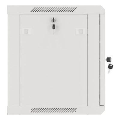 2. Rack installation cabinet, wall-mounted, 19" 9U, 600x450, gray, metal door, LANBERG (Flat Pack)