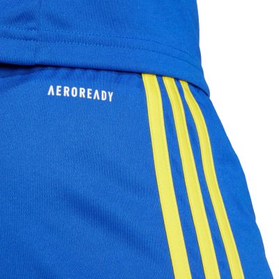 6. adidas Squadra 25 women's shorts blue and yellow JN5408