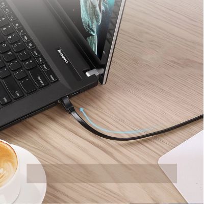 8. Ugreen Flat Cable Internet Network Cable Ethernet Patchcord RJ45 Cat 7 STP LAN 10 Gbps 10m Black (NW106 11265)