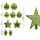 4. DECORATIVE PLASTIC BAUBLE SAFE 40 PCS GREEN MICA