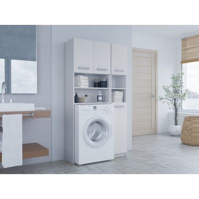6. MARPOL BATHROOM SET SHELF CABINET WHITE