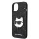6. Karl Lagerfeld KLHCP14MG2CPK iPhone 14 Plus 6.7" black/black hardcase Glitter Choupette Patch