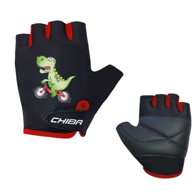 CHIBA COOL KIDS black dinosaur gloves M
