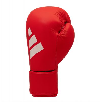 18. Adidas SPEED 175 leather boxing gloves red