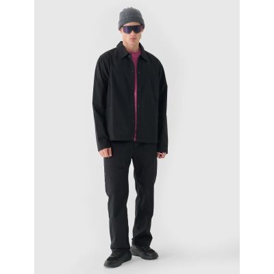 6. Men's regular plain T-shirt 4F 4FRAW24TTSHM2602-60S