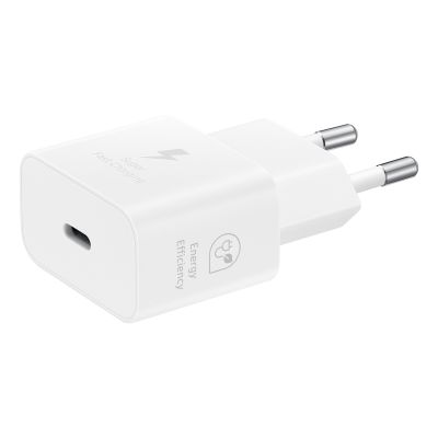 4. Samsung Power Adapter 25W USB-C Fast Charge Charger (No Cable) White