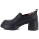 3. Women's black leather high-heeled shoes D&A S.Barski CR62-3525
