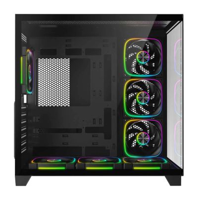 5. RAMPAGE PC Case with Tempered Glass SEALITE 7X ARGB PWM Fan BLACK
