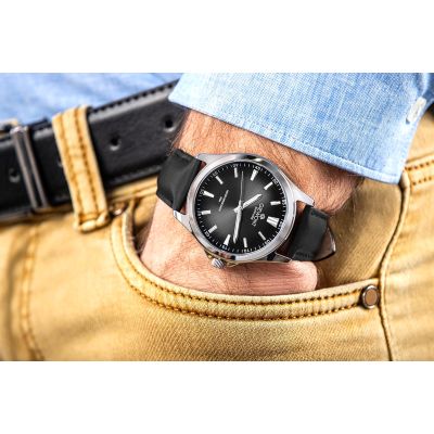 4. Giewont Elegance Sapphire Black Men's Watch GW5160-A2