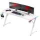 7. Huzaro Hero 4.8 White RGB Gaming Desk