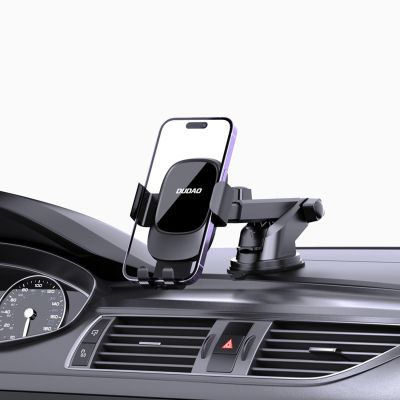 5. Dudao F5N+ gravity car holder with suction cup for windshield or dashboard - black