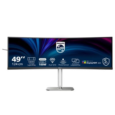 2. Philips 5000 series 49B2U5900C/00 computer monitor 124 cm (48.8") 5120 x 1440 px Dual QHD LCD Black