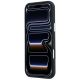 5. Karl Lagerfeld Saffiano Case with Karl & Choupette Heads Pins & Logo for iPhone 18 Pro Max / 17 Pro Max - Black