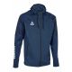 SELECT Monaco navy blue v24 zip-up football training sweatshirt with hood