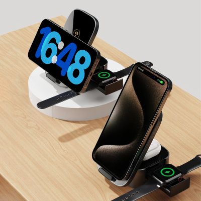 6. Dudao A11Pro+ 15W 3in1 Inductive Charger for Phone/Smartwatch/Headphones - Black