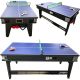 8. 4-IN-1 MULTIGAMING TABLE BILLIARDS TABLE TENNIS HOOK-UP DINING TABLE 189x94.1x81.3CM ENERO