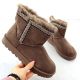 9. Women's brown suede snow boots Potocki 06303