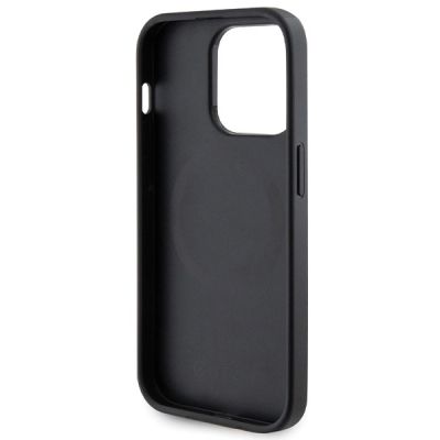 7. Guess GUHMP14LPSAHMCK case for iPhone 14 Pro - black Saffiano MagSafe